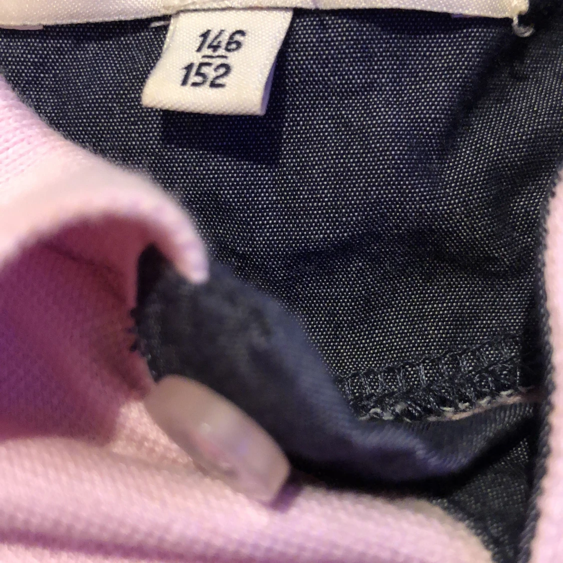 Rosa tröja med krage storlek 146/152 - 90