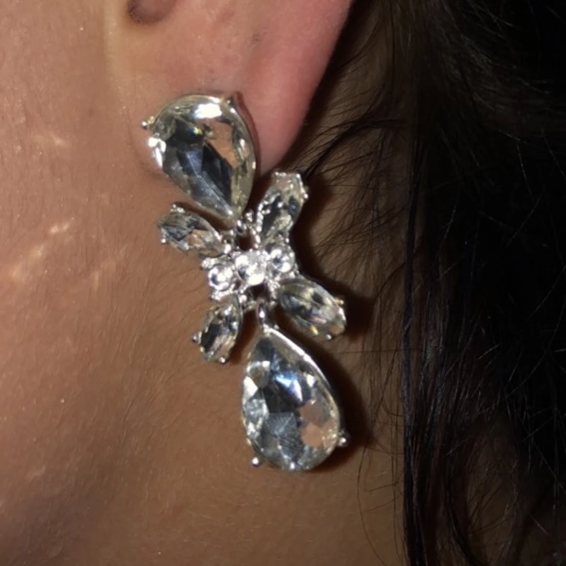 Fina silver örhängen!