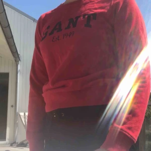  - Röd gant sweatshirt med mörkblått tryck❤️❤️❤️❤️