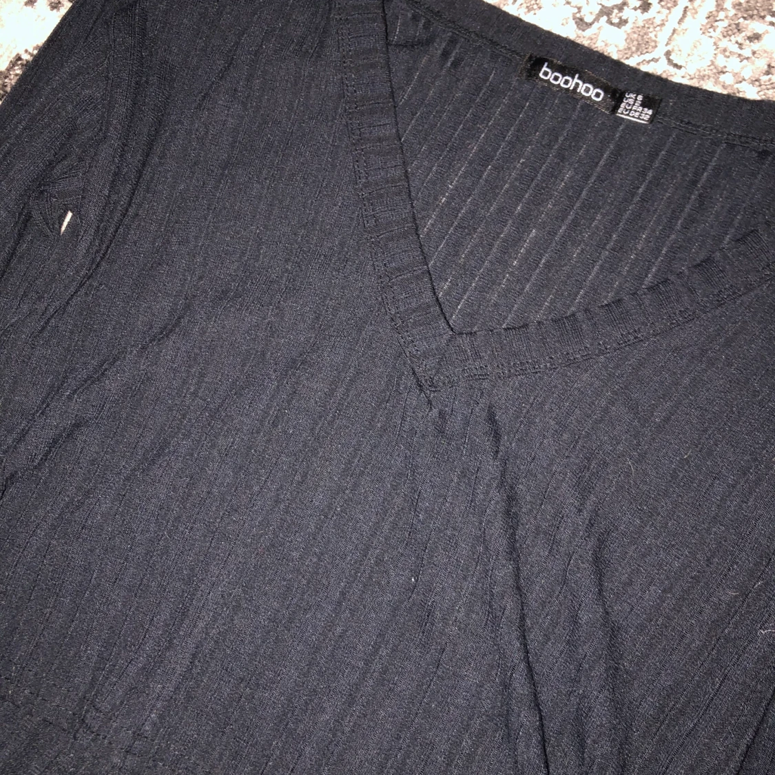 Svart/blå topp - 90