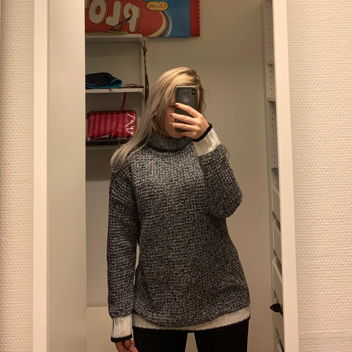 mysig stickad tröja!