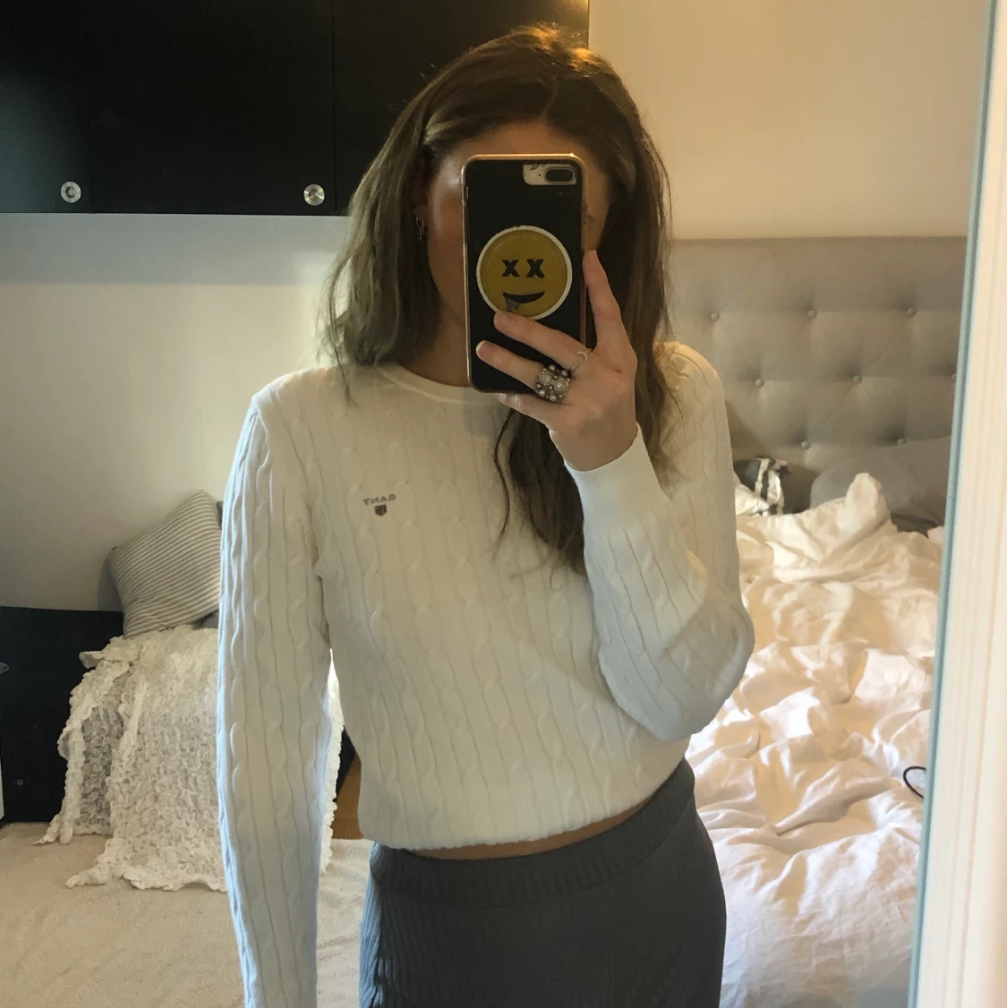 Vit gant tröja - 90