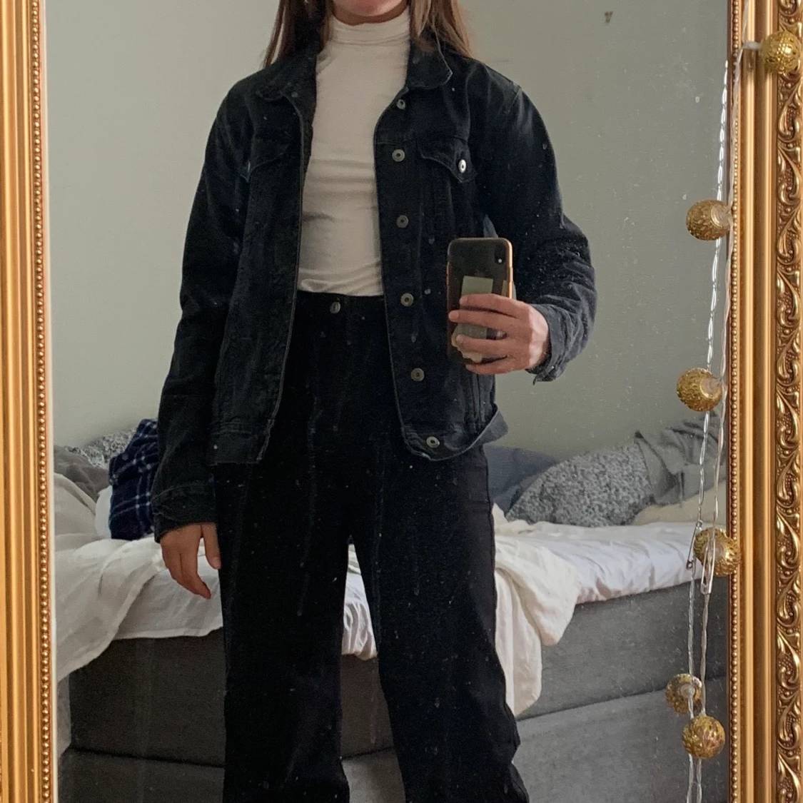 Svart jeansjacka🖤🔗