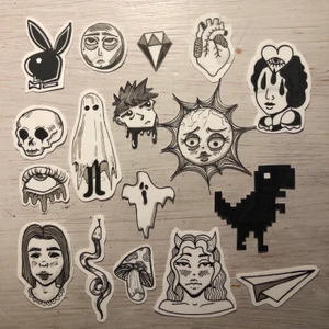 Klistermärken  - Ritar och säljer klistermärken för 10kr styck. Passar perfekt på mobilen eller datorn. 😇 fraktkostnaden ligger på 10kr 