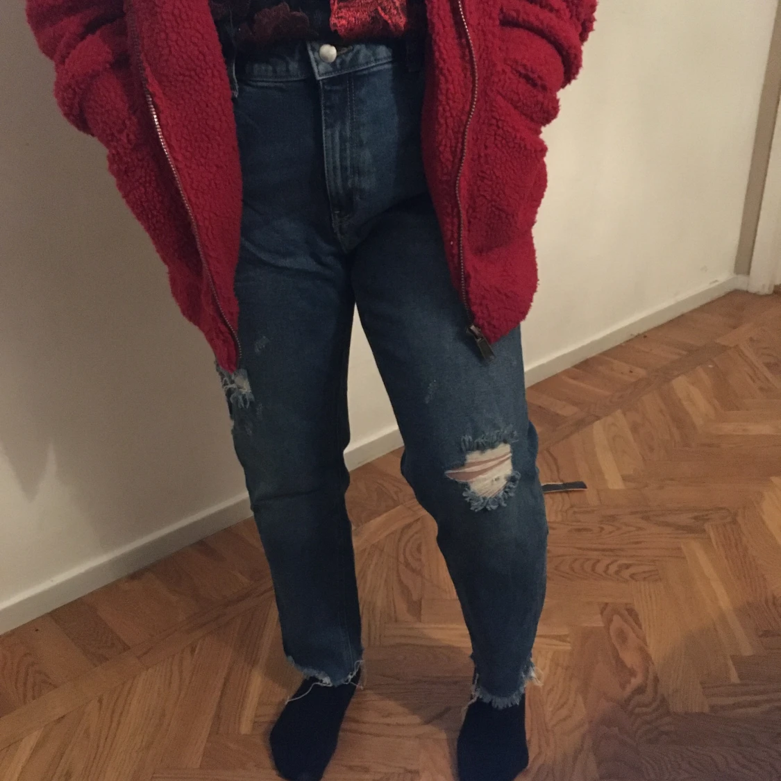 Slitna baggy jeans - 90