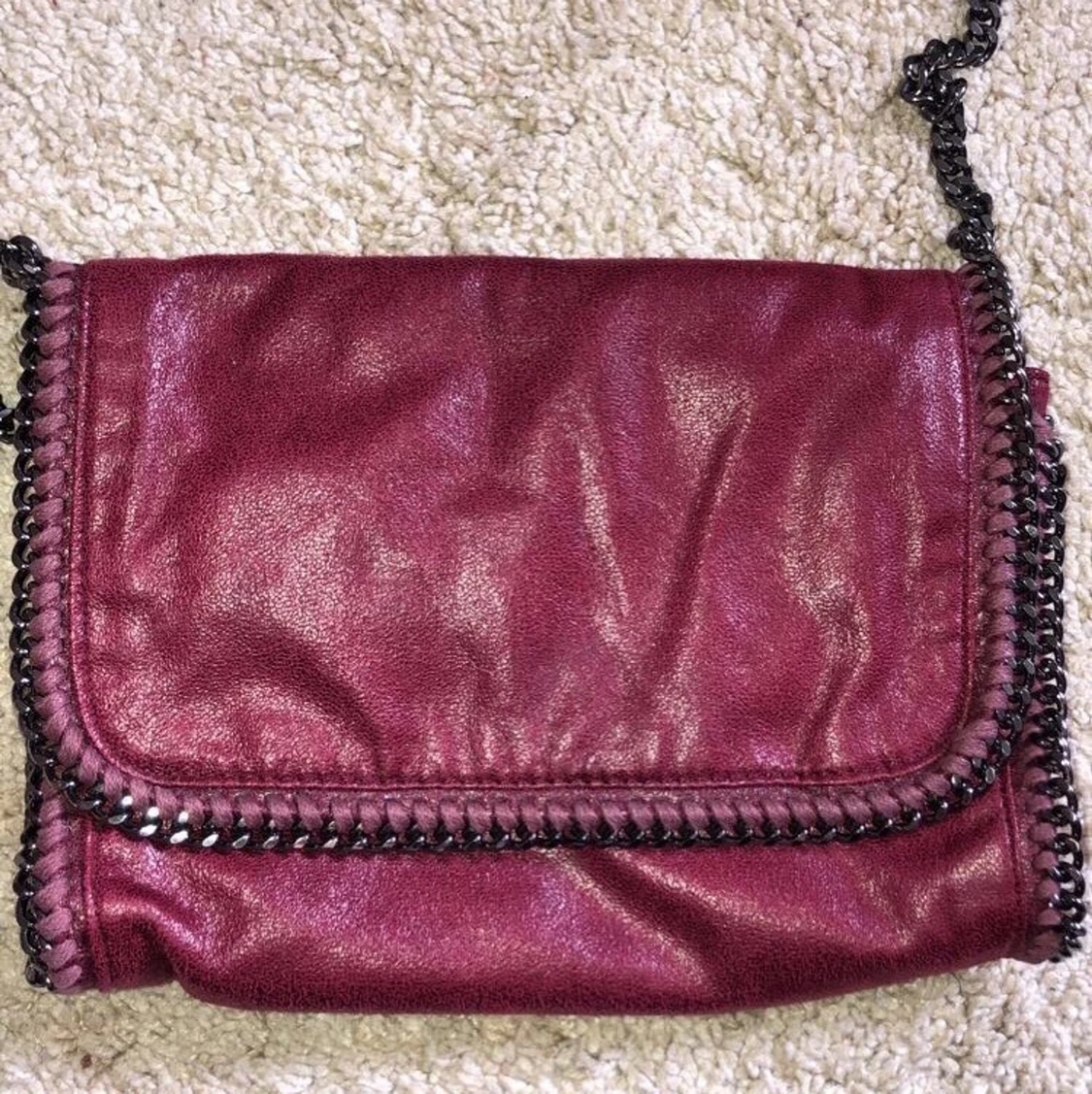 Vin röd Stella McCartney väska