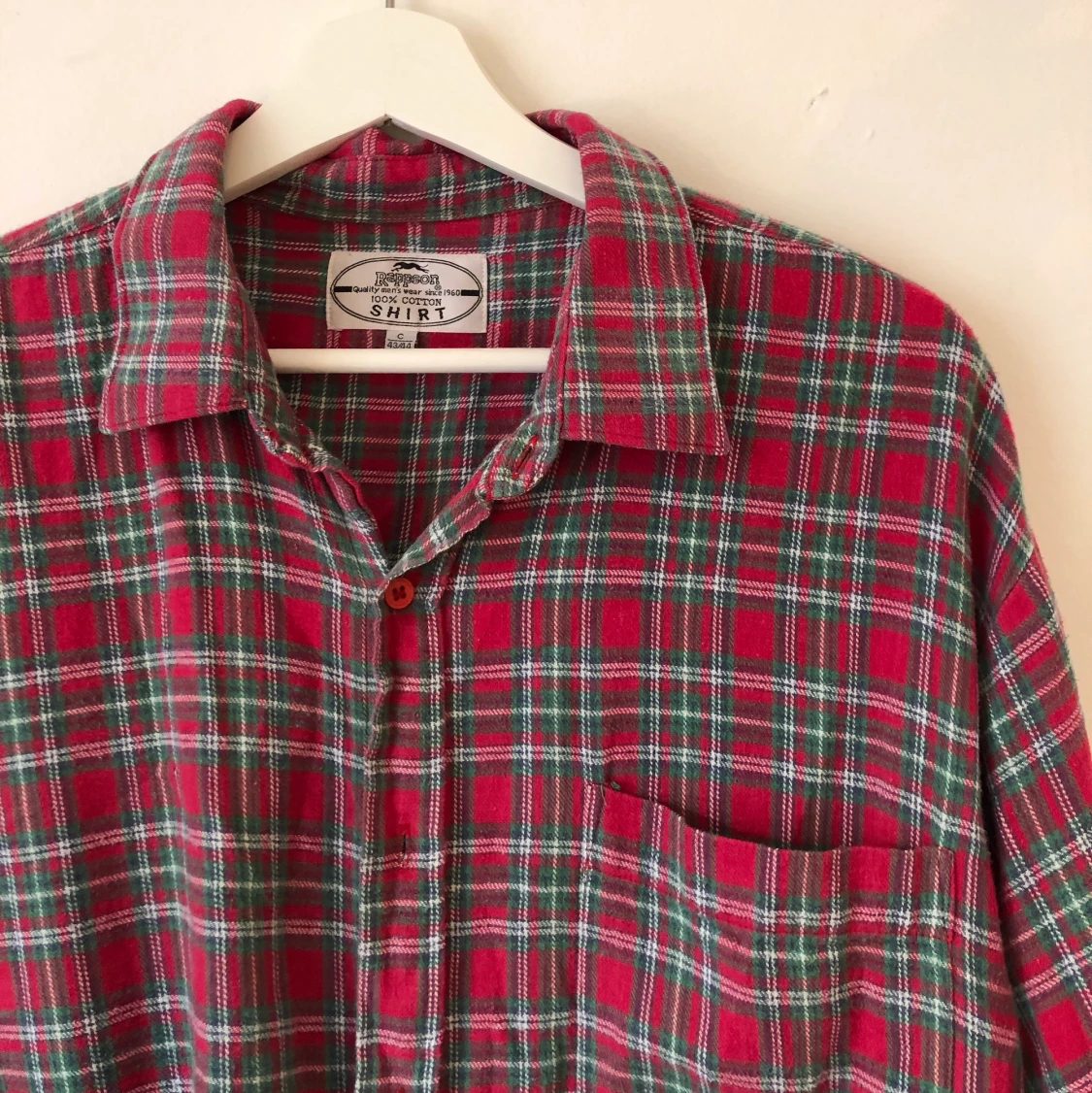 Vintage flanellskjorta strl M - 90