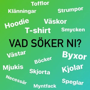 VAD SÖKER NI?  - Har allt detta (👆) och mycket mer som jag inte hinner lägga upp. Skriv på dm eller i kommentarerna om vad ni söker så ska jag försöka hjälpa❣️ frakt förekommer på alla varor. 