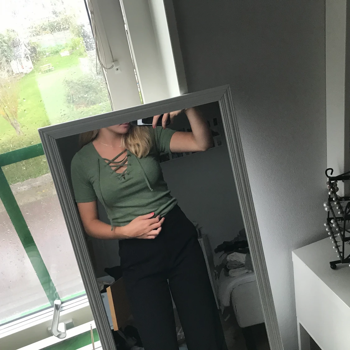 Jätte fin grön tröja