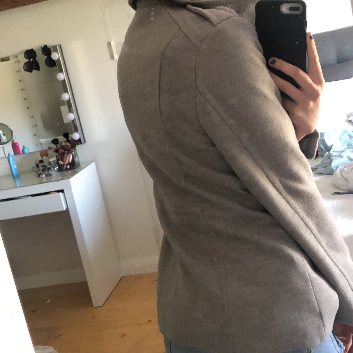 Superfin kappa i grå - 91