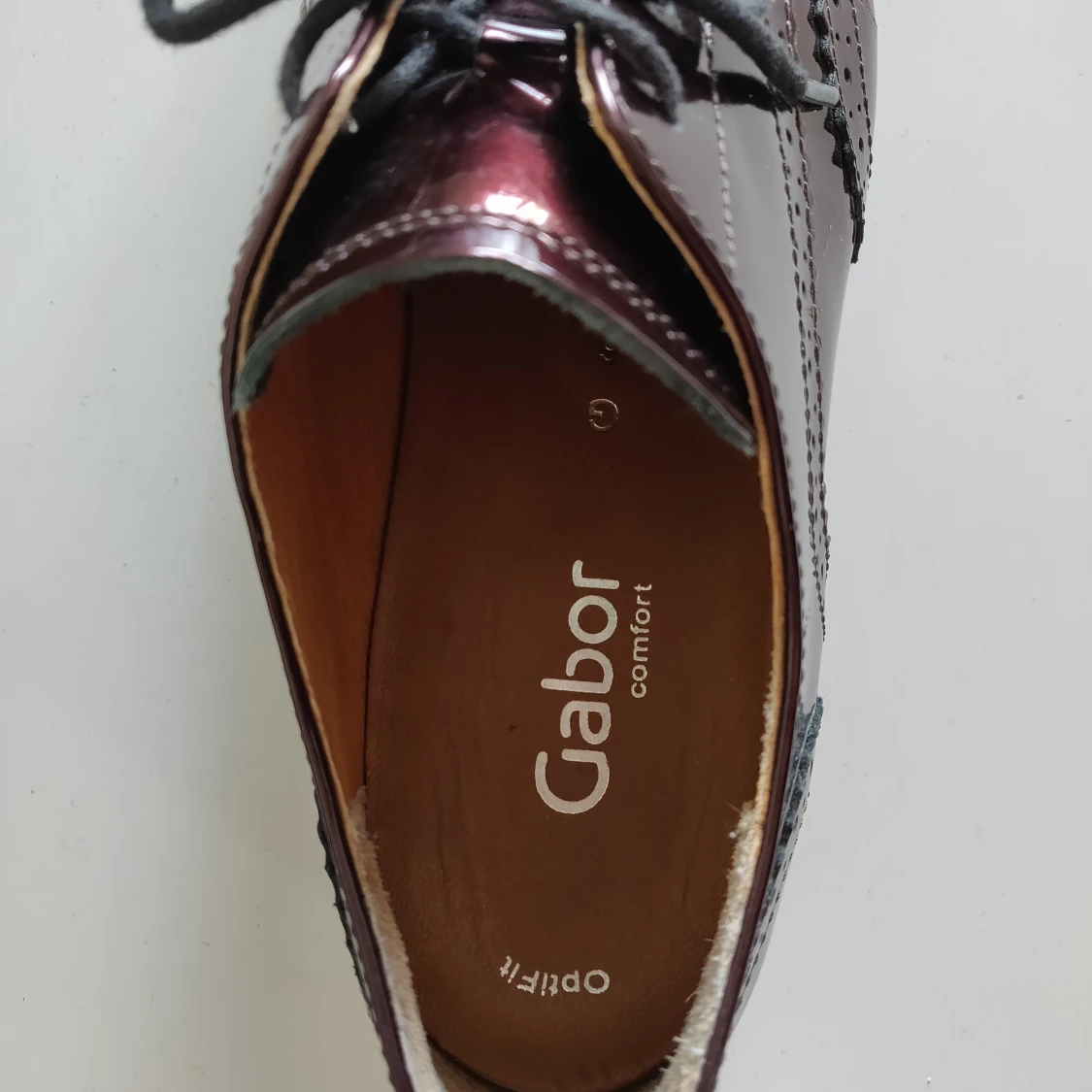 Vinröda oxfordskor - 91