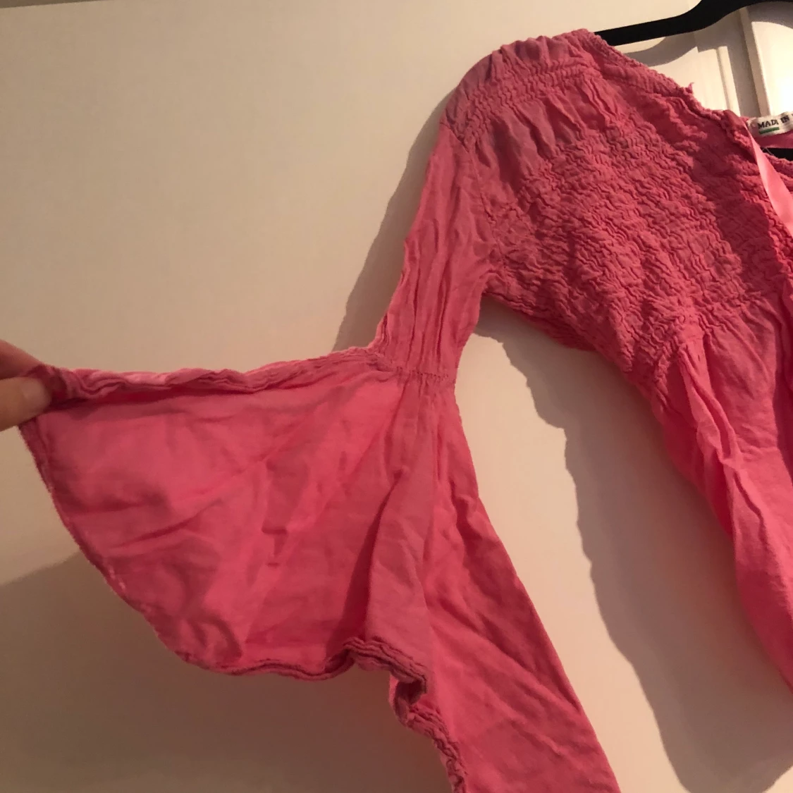 Rosa tröja med vida ärmar storlek XS/S - 90