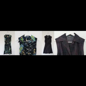 RETRO klänningar - Klänningar i gott skick. Hämtas i Ektorps centrum eller någonstans i Stockholm city. Kan skickas på post. 400 kr/st alt båda för 700 kr.