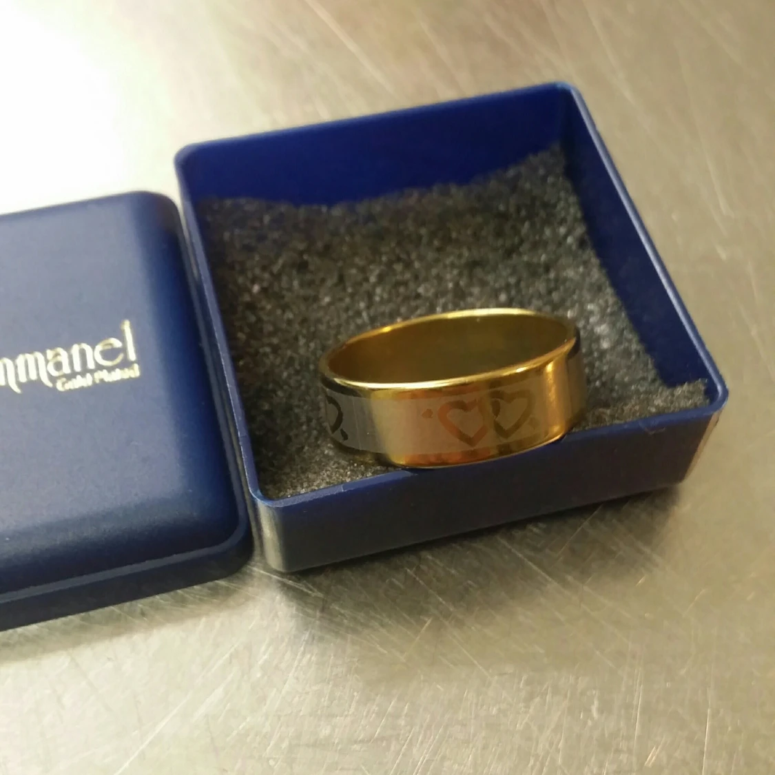 3x Guldpläterad ring. OANVÄND! - 90