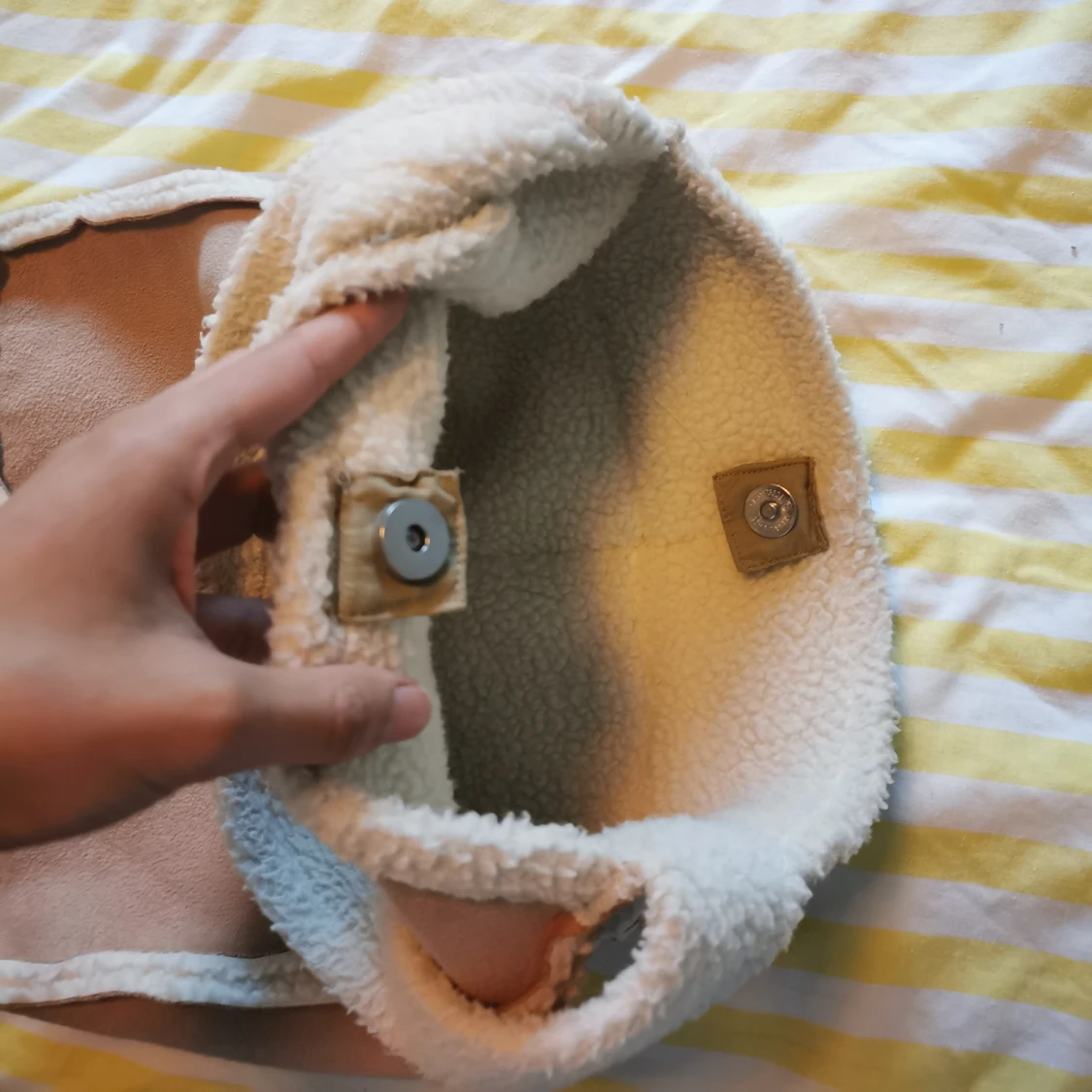 Mjuk Axelväska i Mocca-imitation - 90