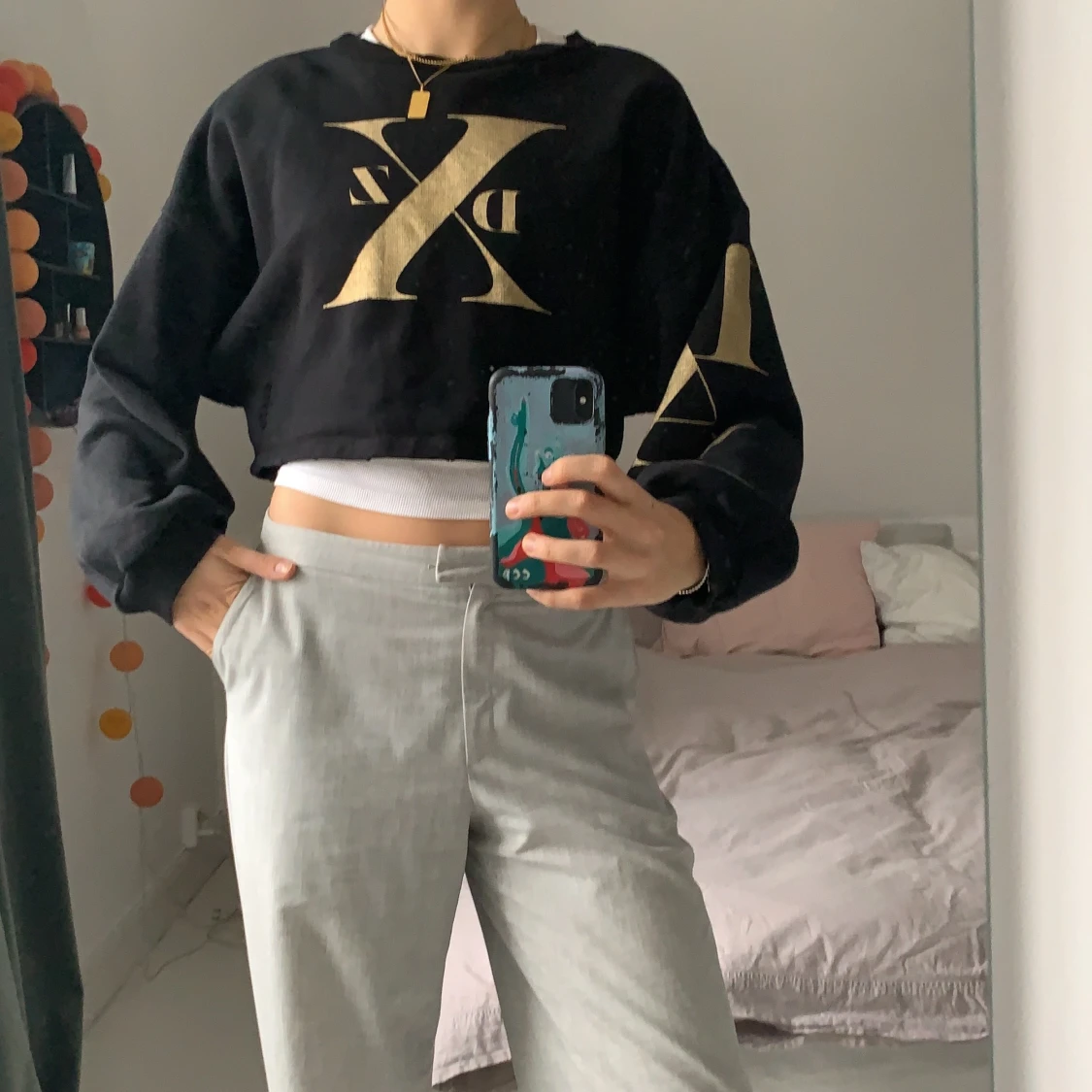 Croppad sweater