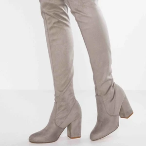  - Beiga overknee boots, bekväma och använda en gång 