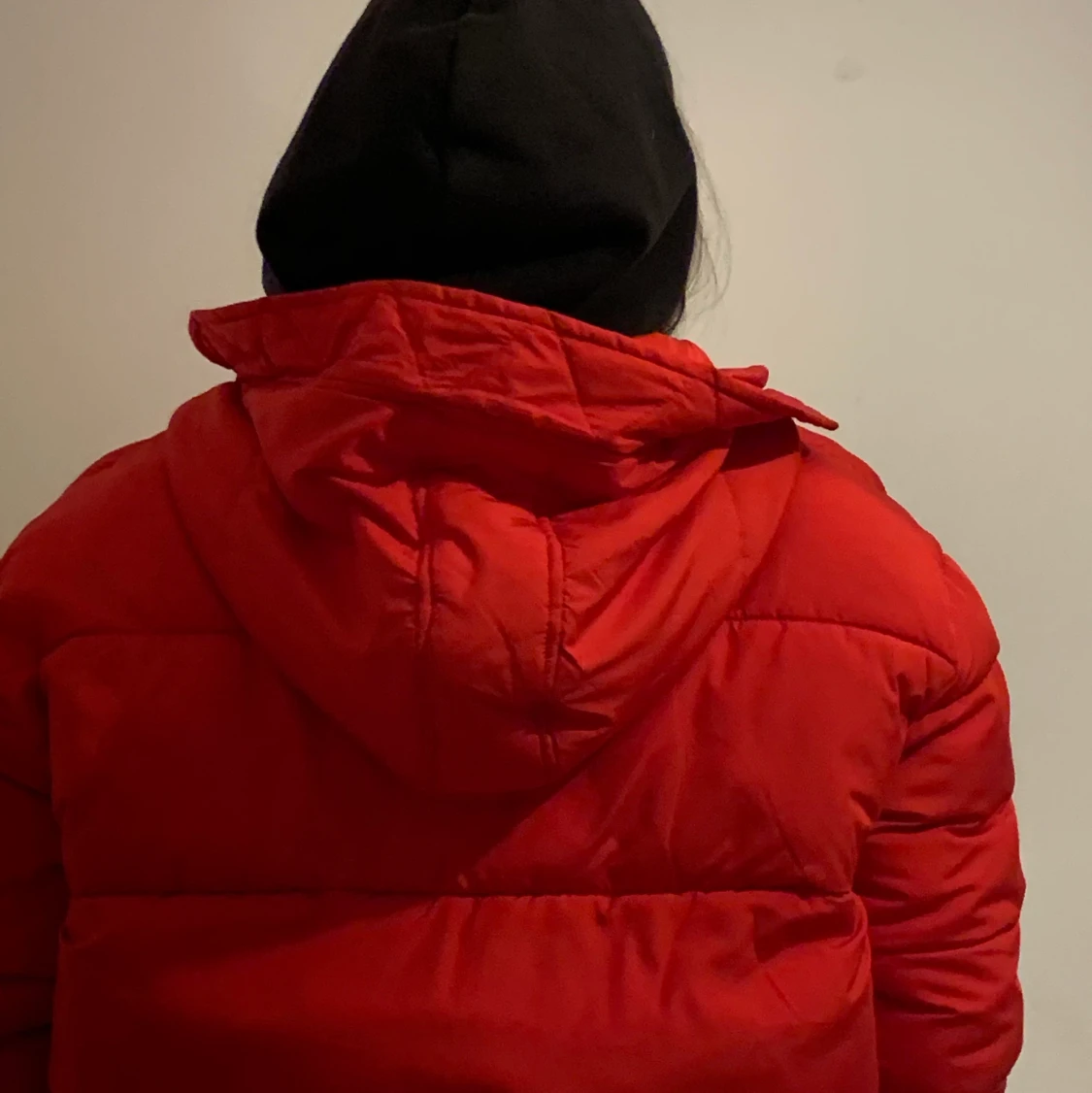 Röd Oversized Pufferjacka🍎 - 90