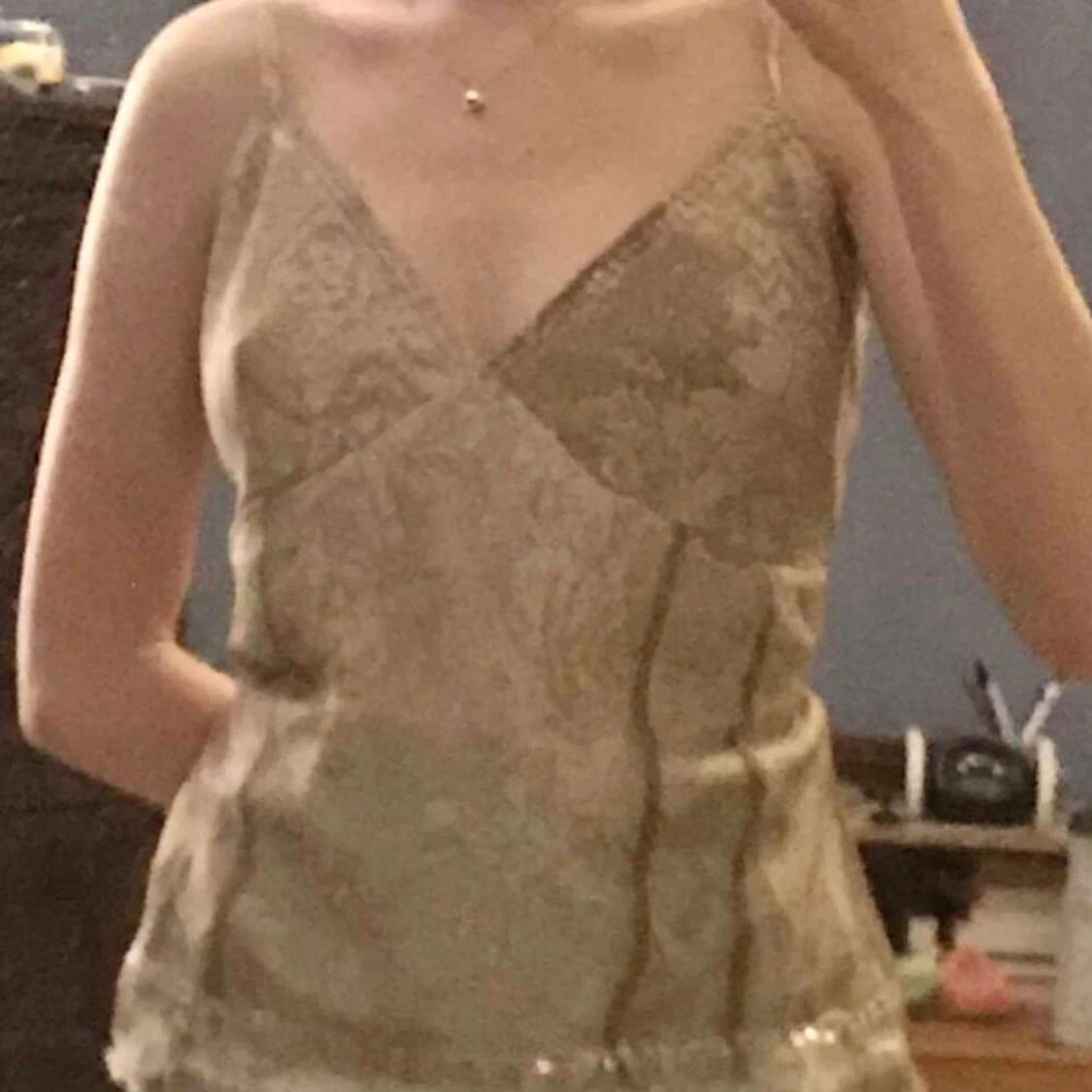 topp med spets  - 90