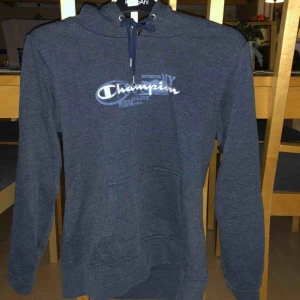  - En blå hoodie från Champion i storlek L men skulle säga att den passar en s/m beroende på hur man vill att den ska sitta | 200kr + frakt