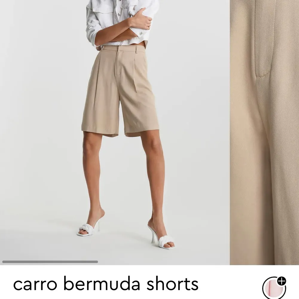 ascoola Bermuda shorts ifrån Gina Tricot! endast använda 1 gång! köparen står för frakt 🤎💕📦. Jeans & Byxor.