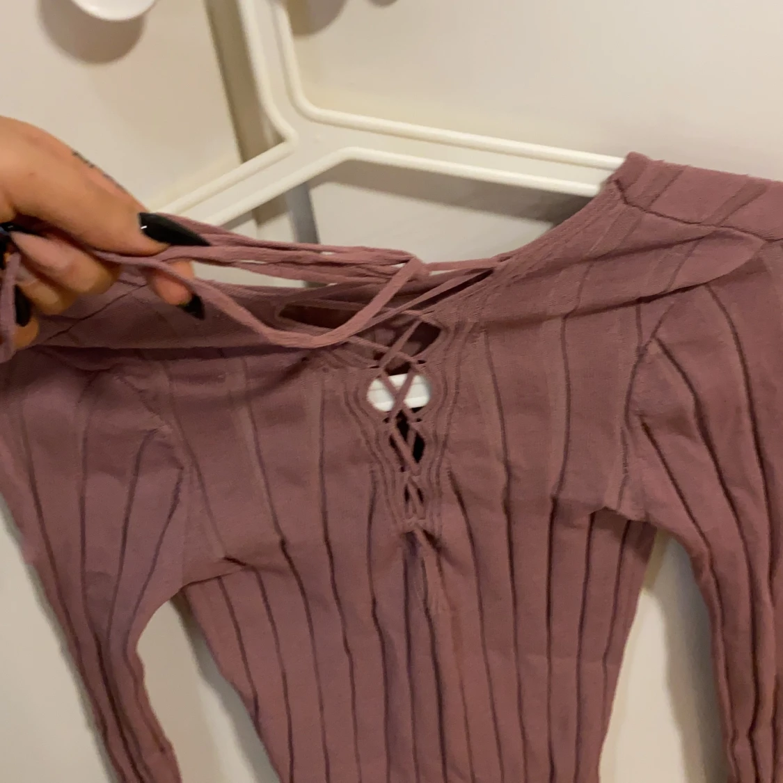 Snygg stickad tröja  - 91