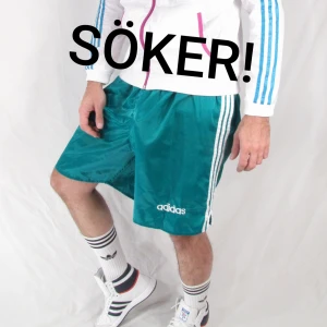 Söker: Adidas shorts - Söker Adidas shorts i polyester eller nylon material. Alla storlekar och färger intressant!
