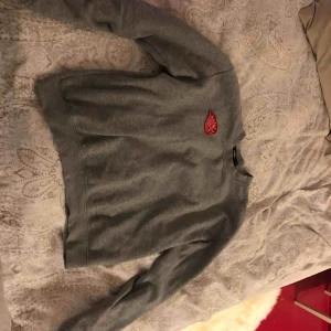  - Collegetröja från BikBok, passar storlek S-M. Detaljer: lite snygga slitningar vid muddarna. Nypris 349kr  Köparen står för frakten!