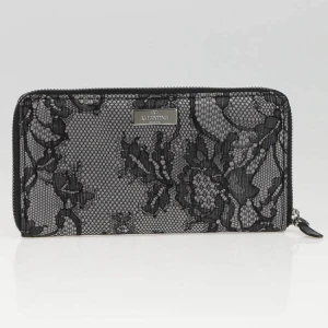  - Original Valentino wallet. Lace canvas from the outside and all leather inside. Absolutely gorgeous wallet.  