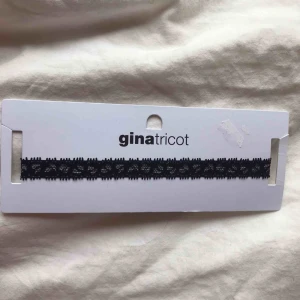  - Svart spets-choker från Gina Tricot, stängs med spänne som på ett vanligt halsband där bak. Aldrig använd. Frakt 11kr