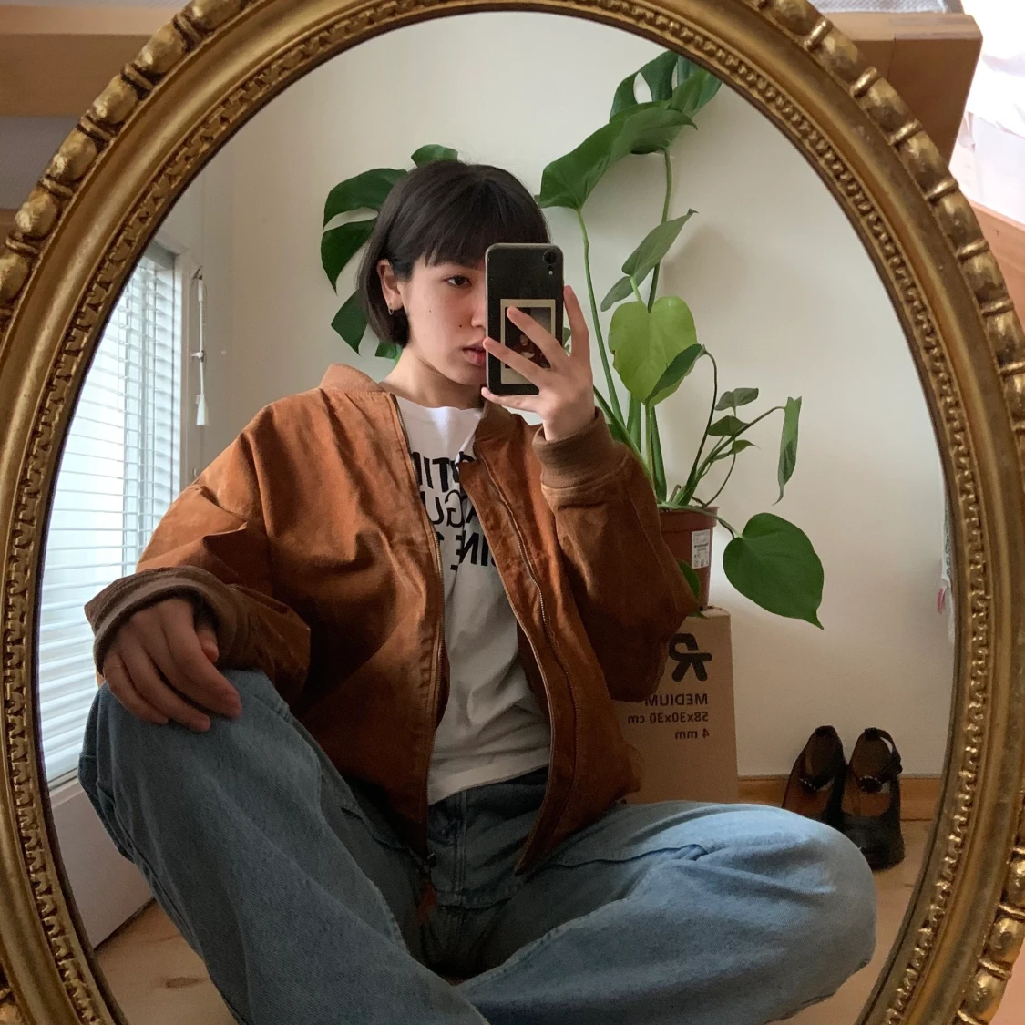 Vintage skin jacka - 90