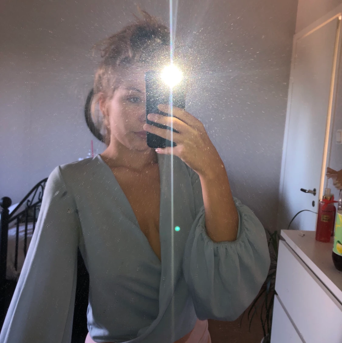 Volangärmad topp - 90