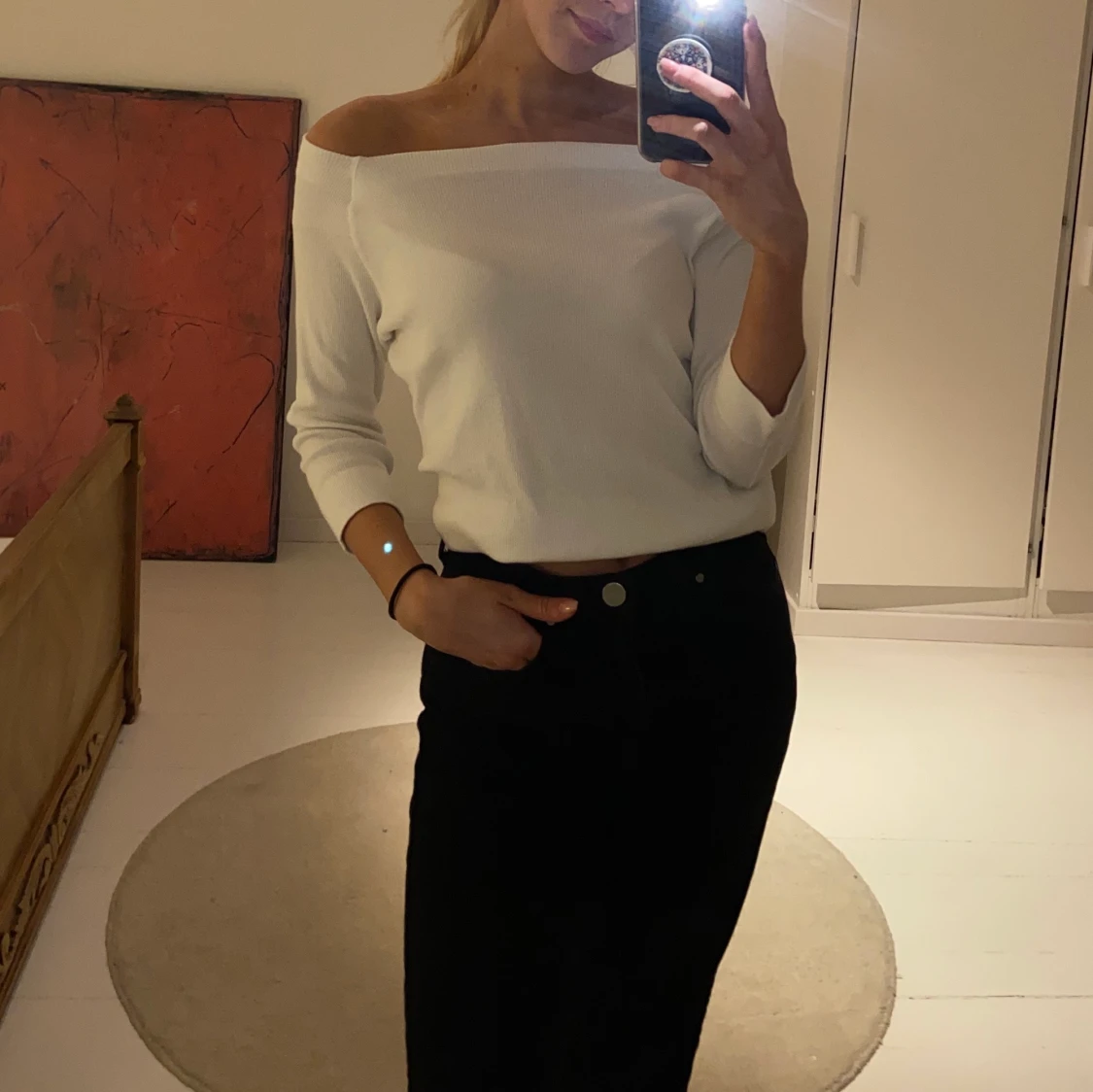 Off shoulder tröja