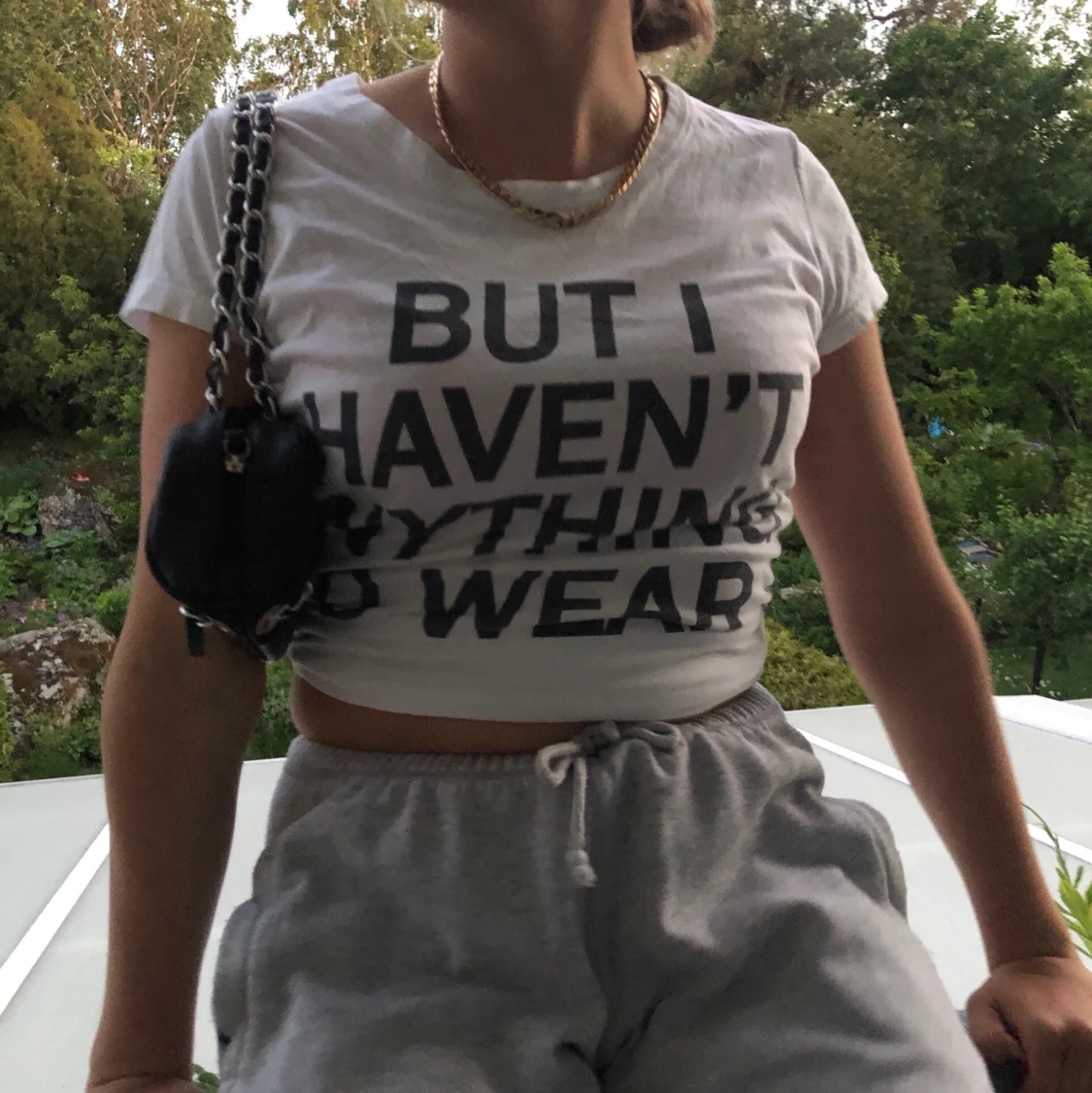 VIT TRÖJA MED TRYCK  - 91