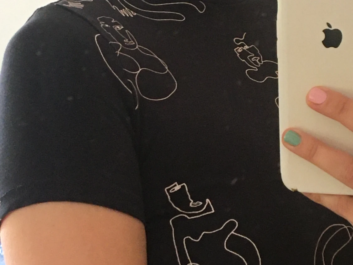 Blå möstard tröja från Monki - 91