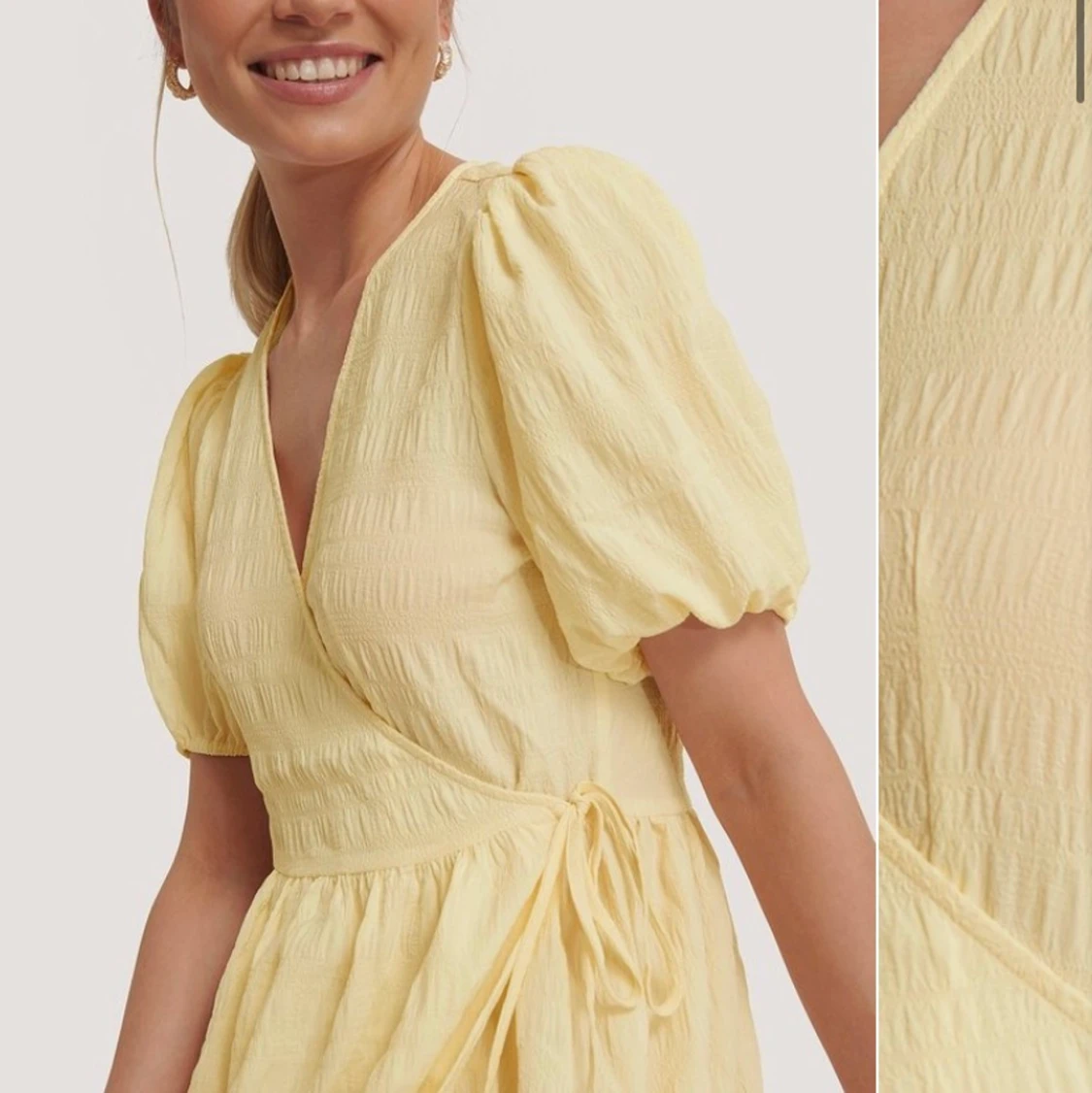 Gul omlottklänning från na-kd - 90