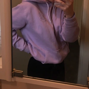 Ljuslila Santa Cruz hoddie - Nopprig men går ju att fixa med rakhyvel. Samma logga som på bröstet är över hela ryggen. Jag står för frakt