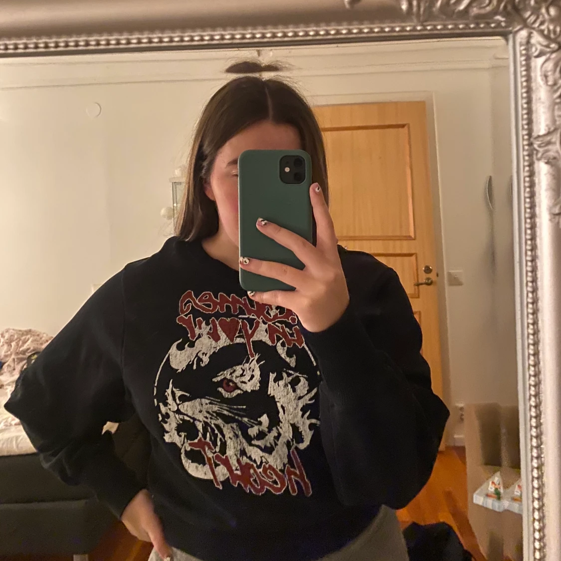 Supercool sweatshirt med tryck