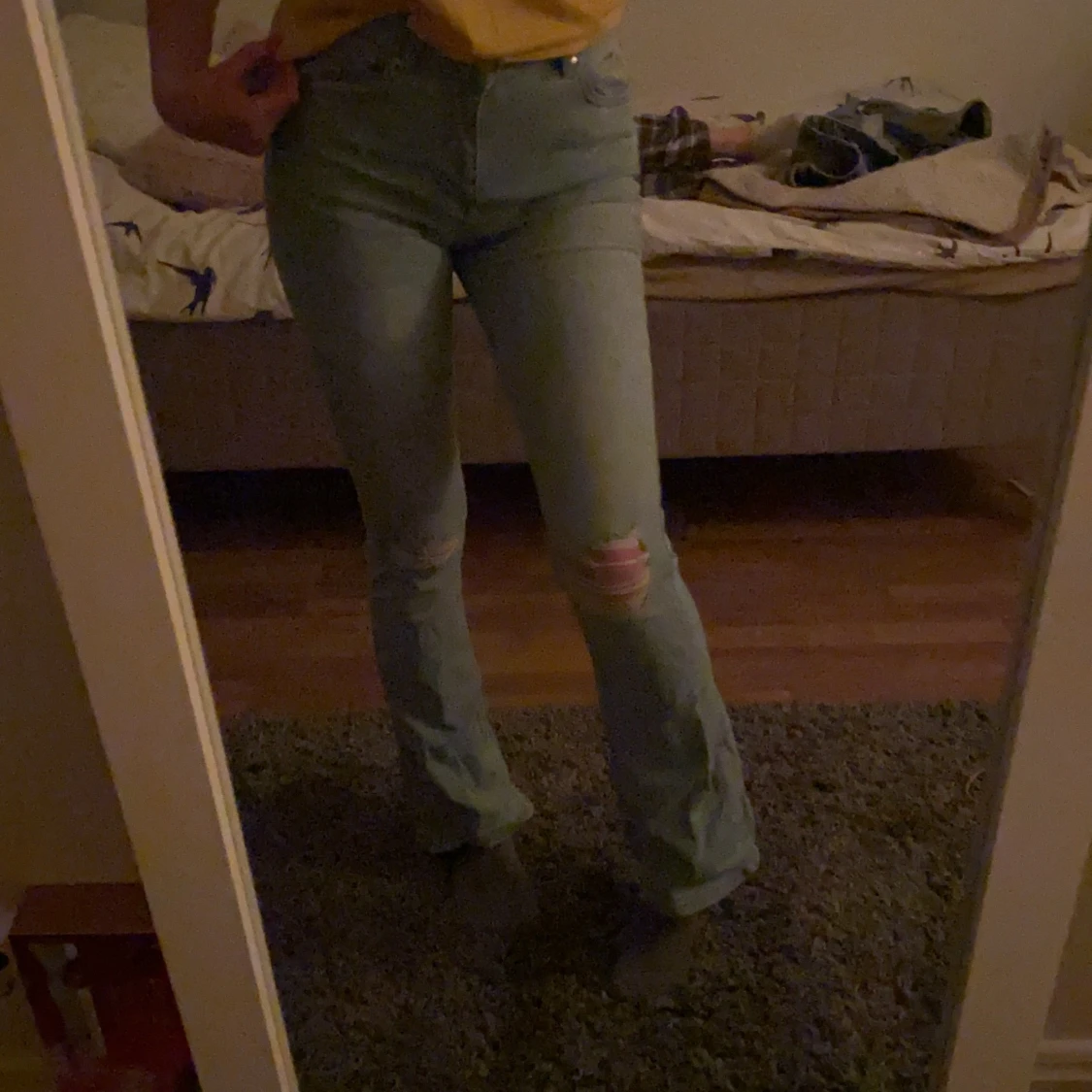 utsvängda jeans - 90