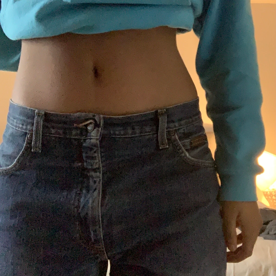 Lågmidjade y2k Wrangler😍 - 90