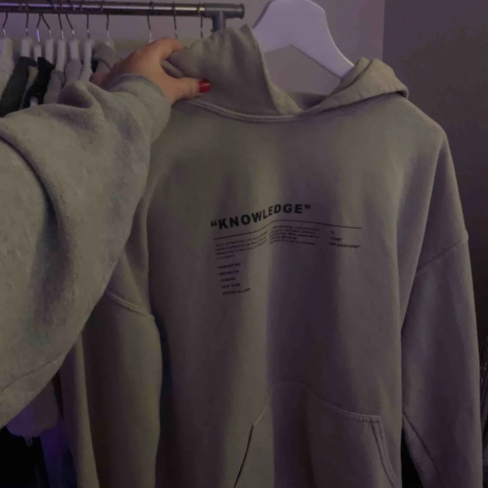 Oversized hoodie ifrån Urban Outfitters. Fint skick, köpt i Köpenhamn i somras men inte så mycket använd!  Passar mig lagom som vanligtvis är en S🥳🤑bud!! ( nypris 1000kr ca). Tröjor & Koftor.