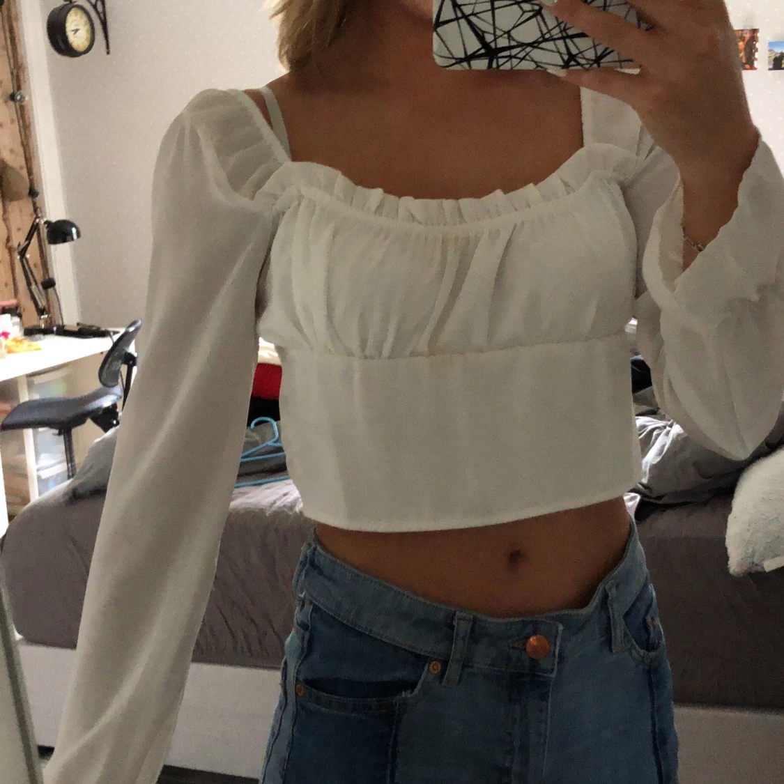 Jättefin topp från boohoo storlek S(??)