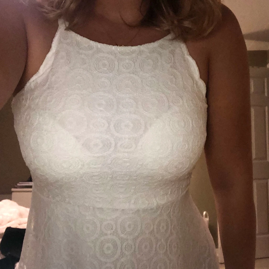 Fin vit klänning - 90