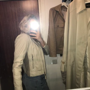 Nude Leather Jacket - Real Leather! Great condition! Size 36 but fits Large. 100+ shipping 💞