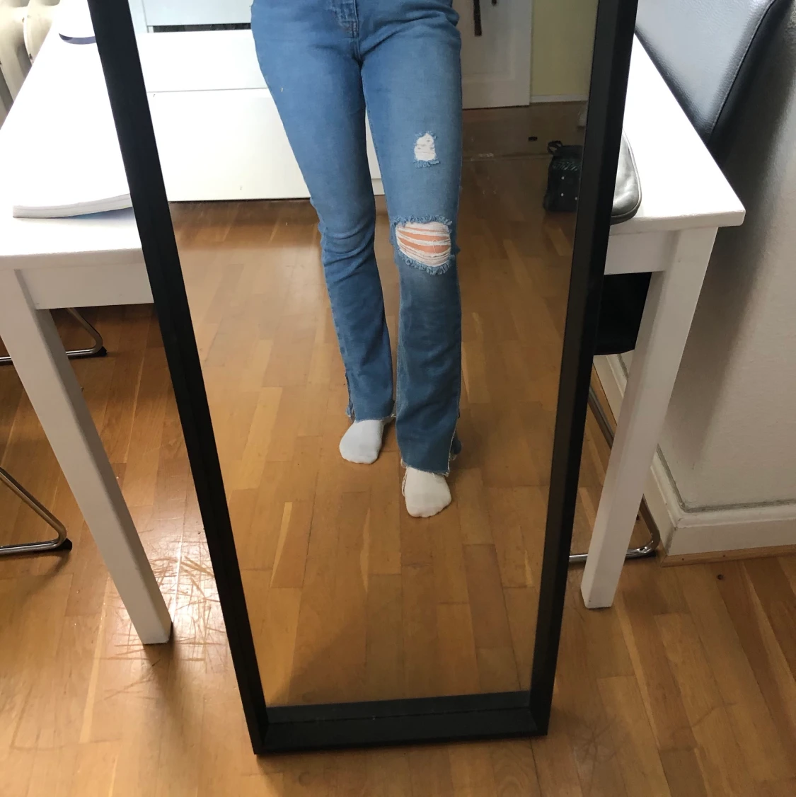 Jeans med slits - 90