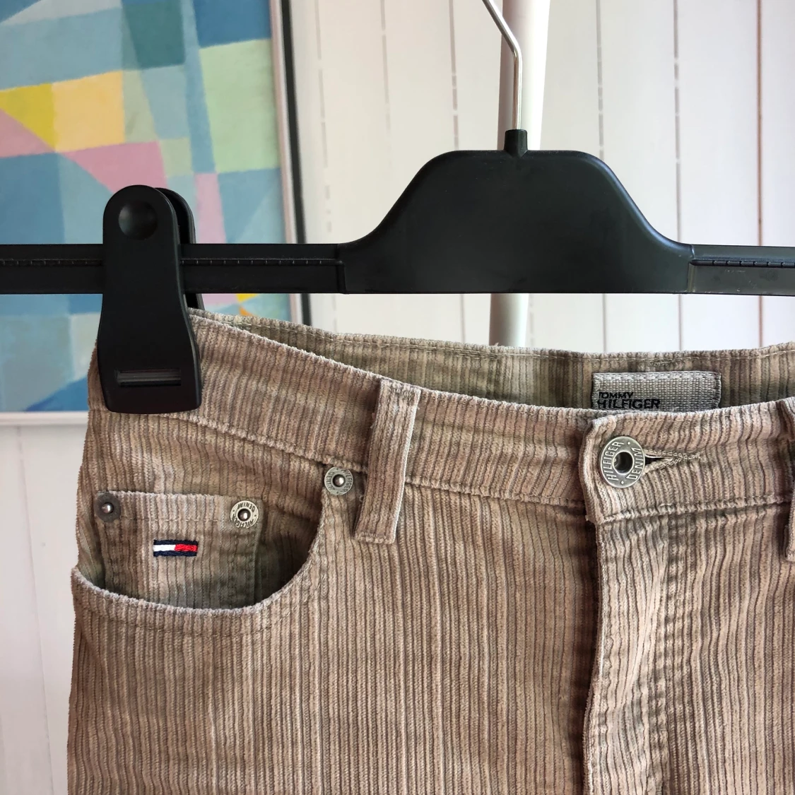 Retro Tommy Hilfiger manchesterbyxor  - 90