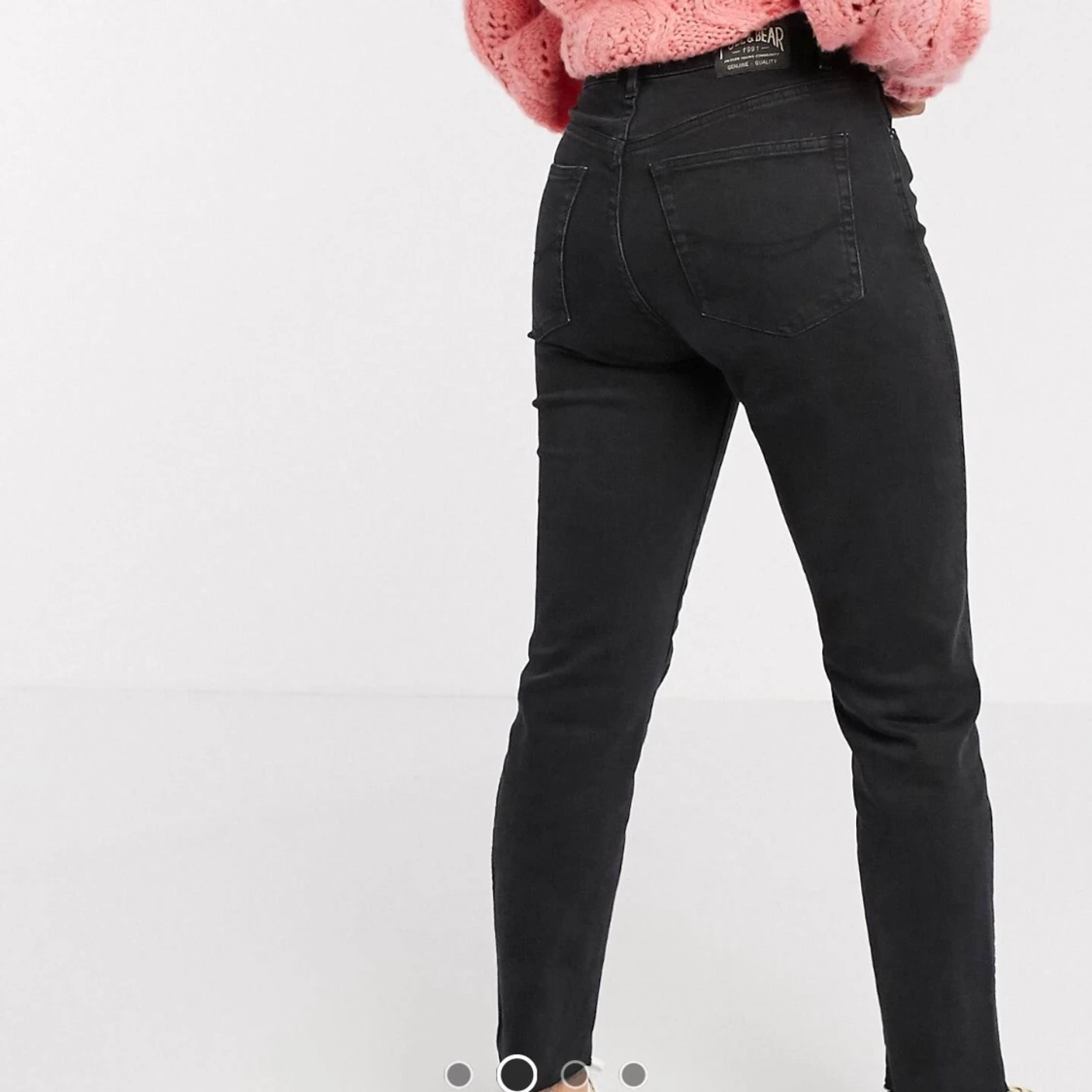 Pull&Bear- svarta mom jeans 