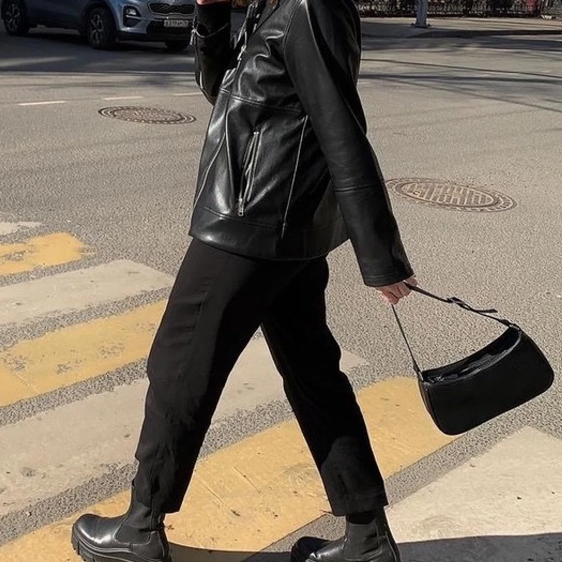 Biker läderjacka Monki - 90