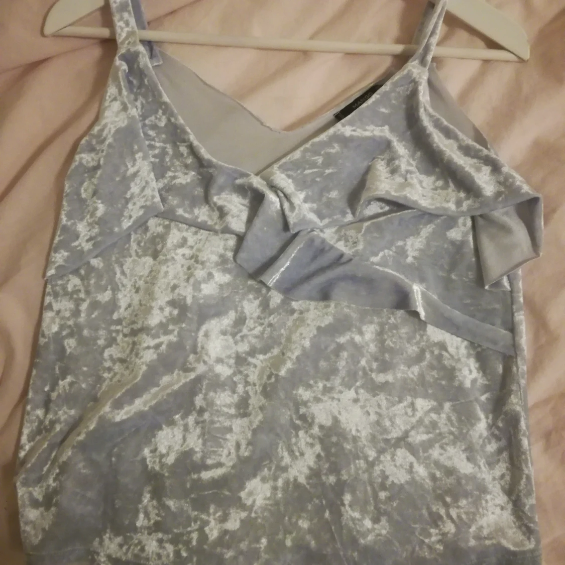 Ljusblått sammetslinne