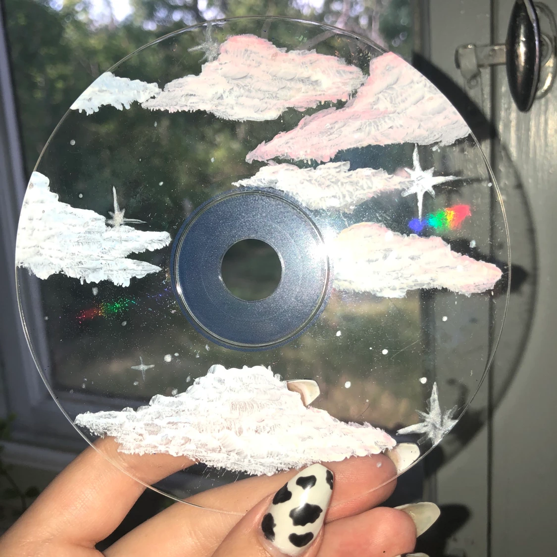 Målade CD skivor - 91
